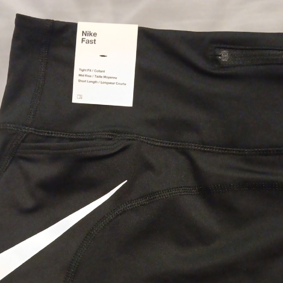 Nike Black and White Athletic Shorts - Picture 5 of 6